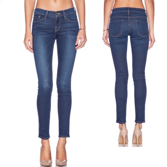 FRAME‎ Le Skinny de Jeanne jeans Size 28 Dark Wash - Picture 1 of 10